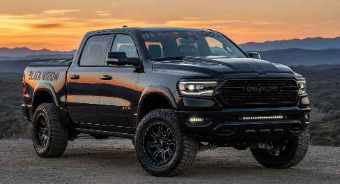 2024 Ram 1500 Crew 4×4 Black Widow Premium Lifted Truck